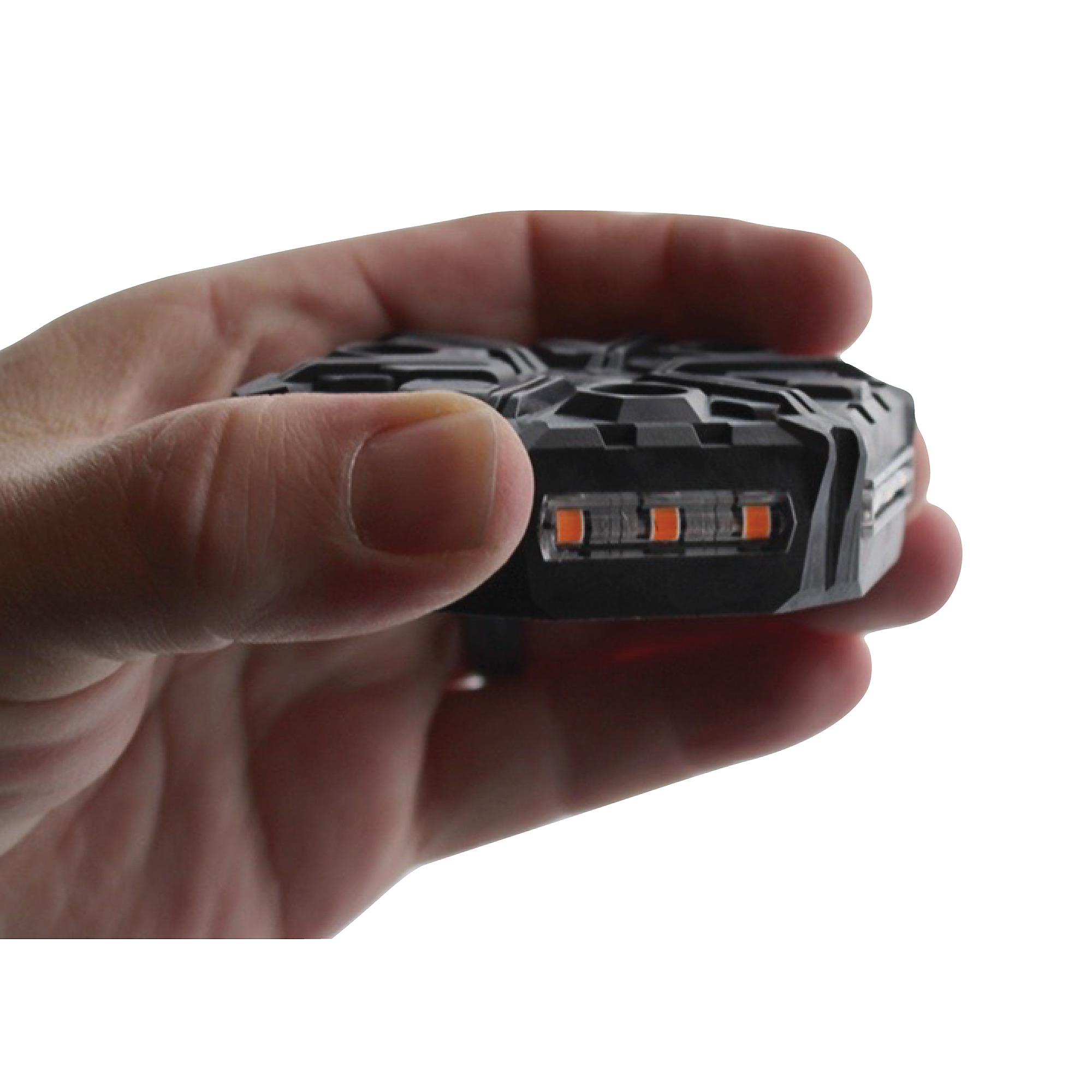 Access Innovations Global Compact Class 1 Amber LED Beacon — 8in. Jumper Cable, Surface-Mount, Durable, Bright, DOT-Compliant, Model# 94501-A